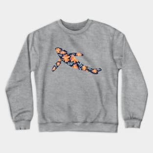 Floral Whale - 70s Colors Crewneck Sweatshirt